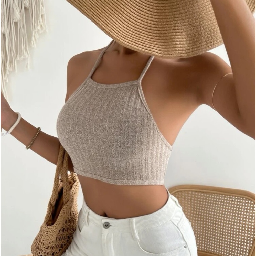 Backless Halter Top(fits small/medium)